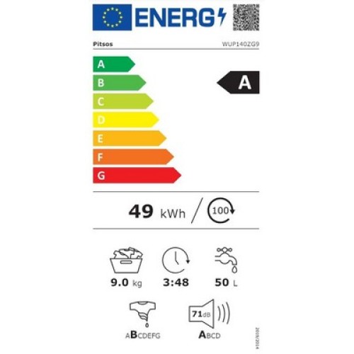 ΗΠΡ ΕΛΕΥΘ 60CM PITSOS WUP140ZG9 9KG A (ΑΤΜΟΥ)